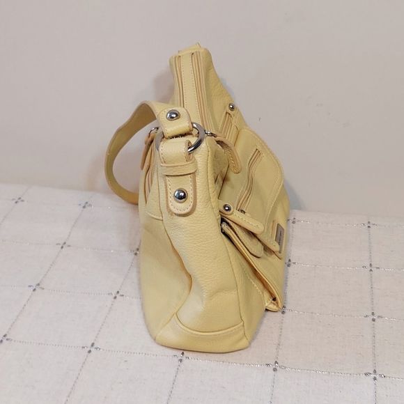 Yellow Pebble Leather Bag - Picture 3 of 7
